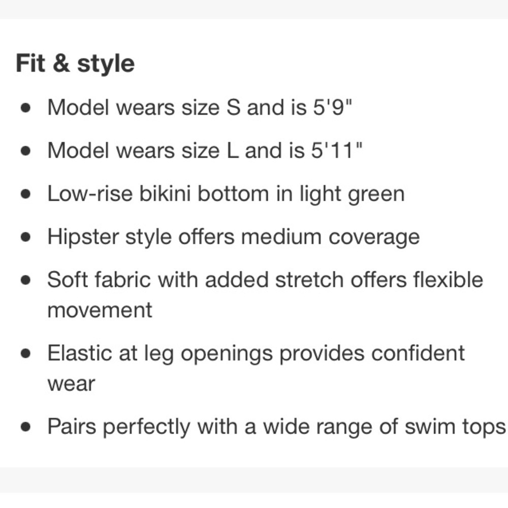 (XL)- Shade & Shore Women's Hipster Bikini Bottom - Green - Picture 9 of 9